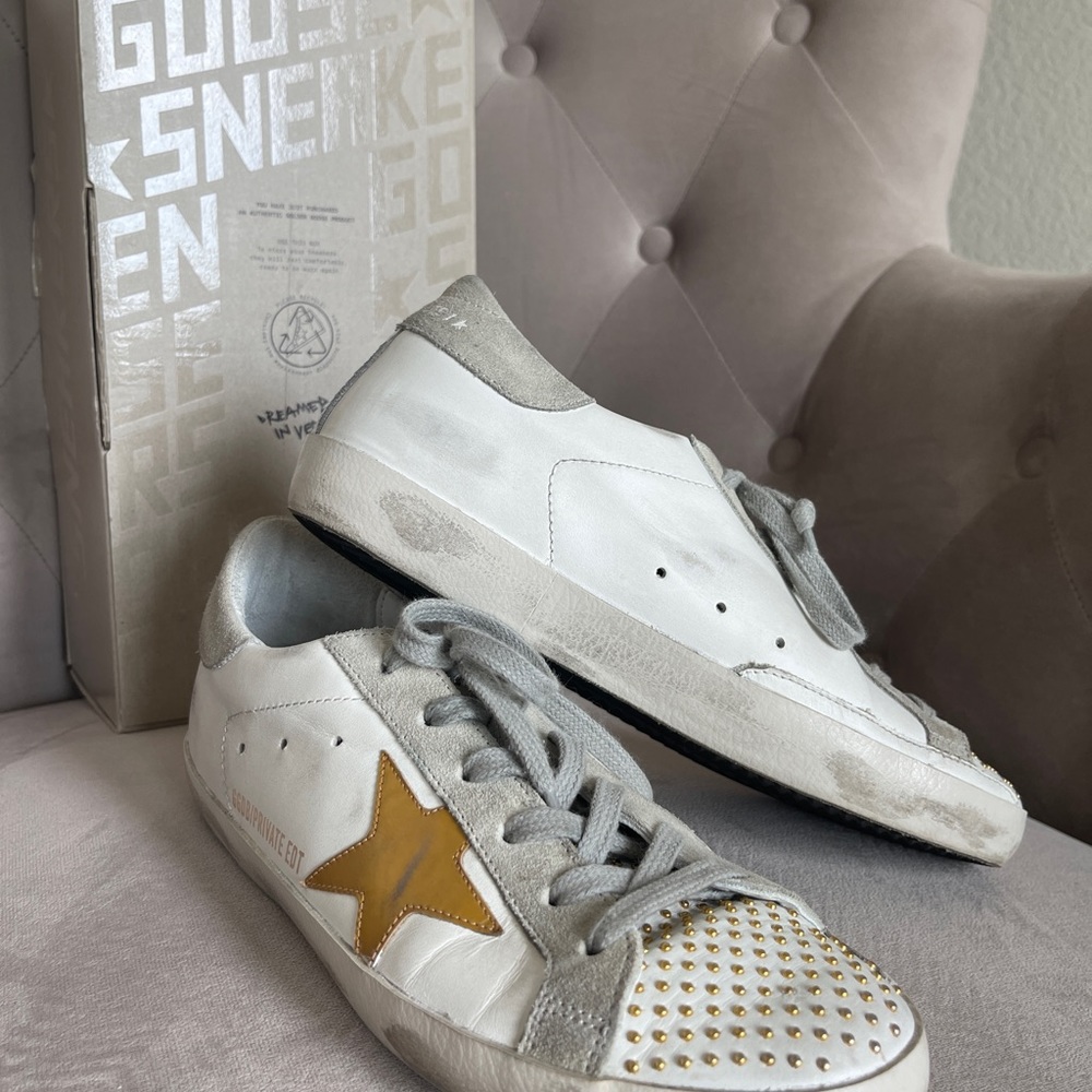 Golden Goose size 38 NMX Superstar Microstudded sneaker